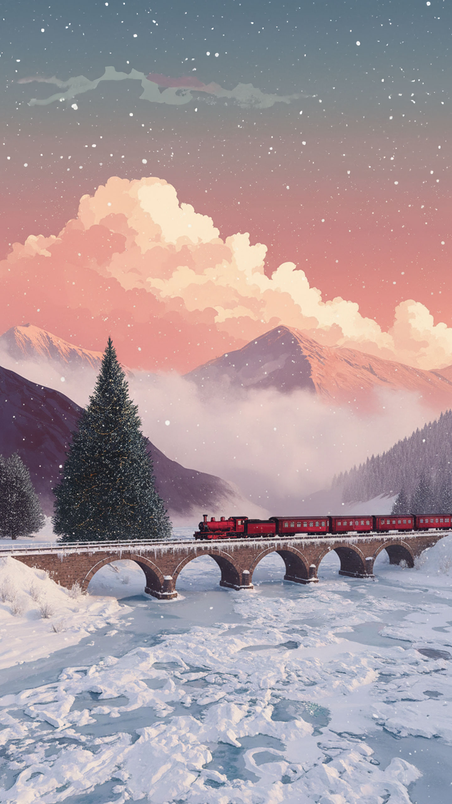 Hop on the Christmas carol express ride