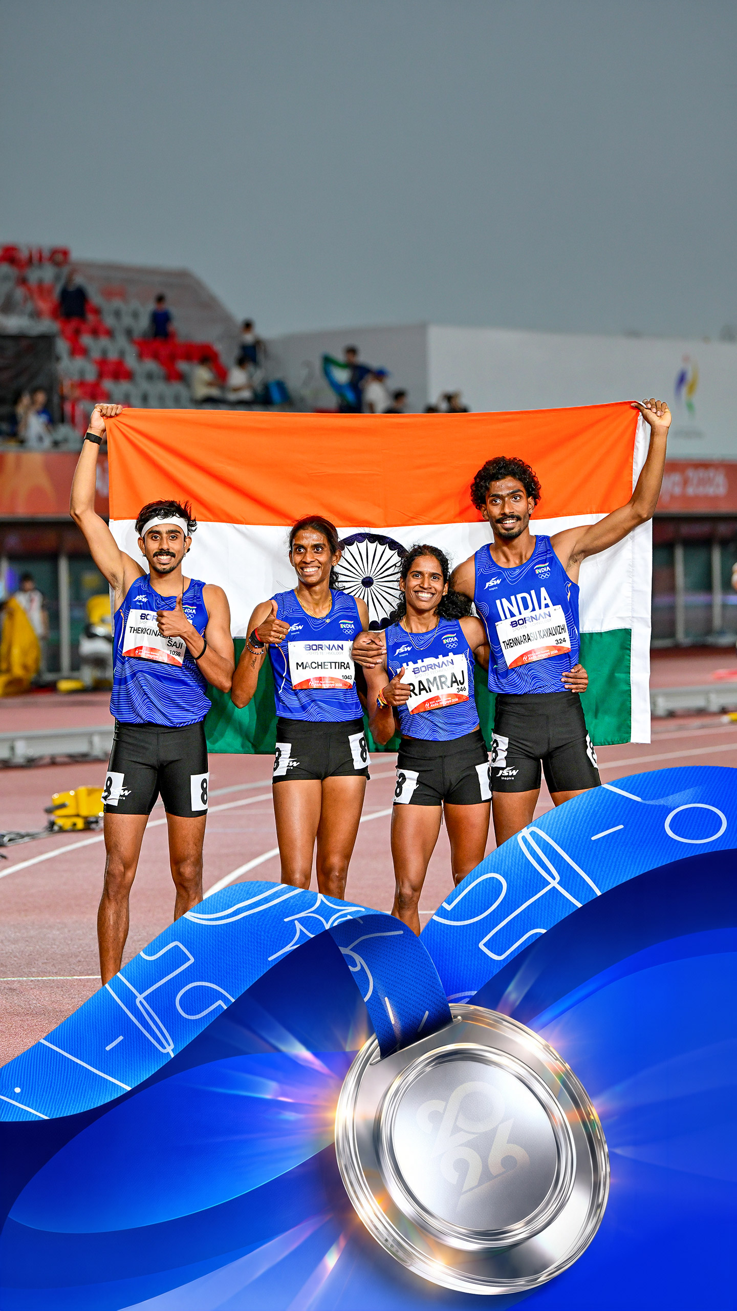 Asian Games 2026: How India raced to silver in mixed 4x400m relay
