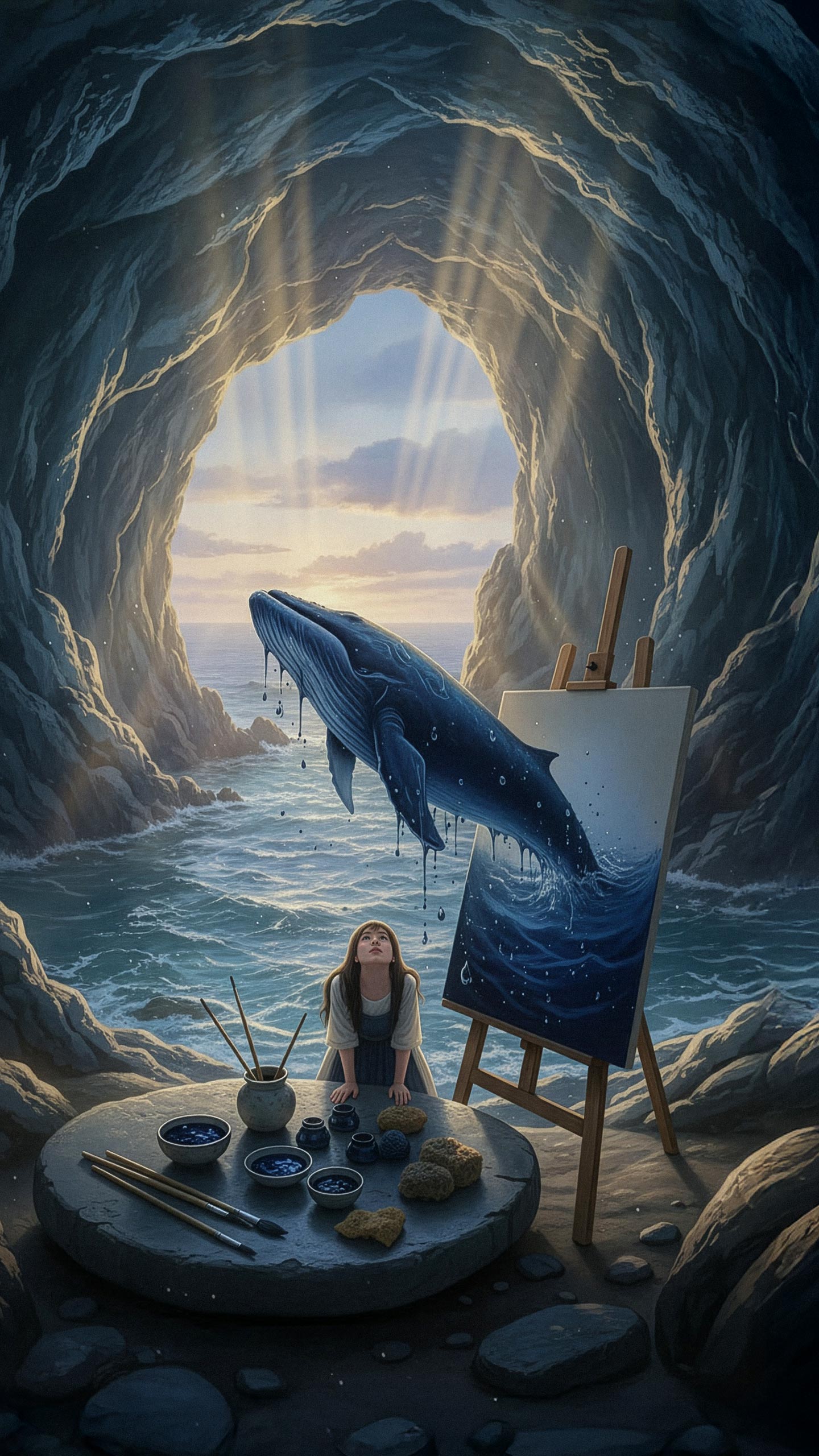 Living art comes alive with the whale!