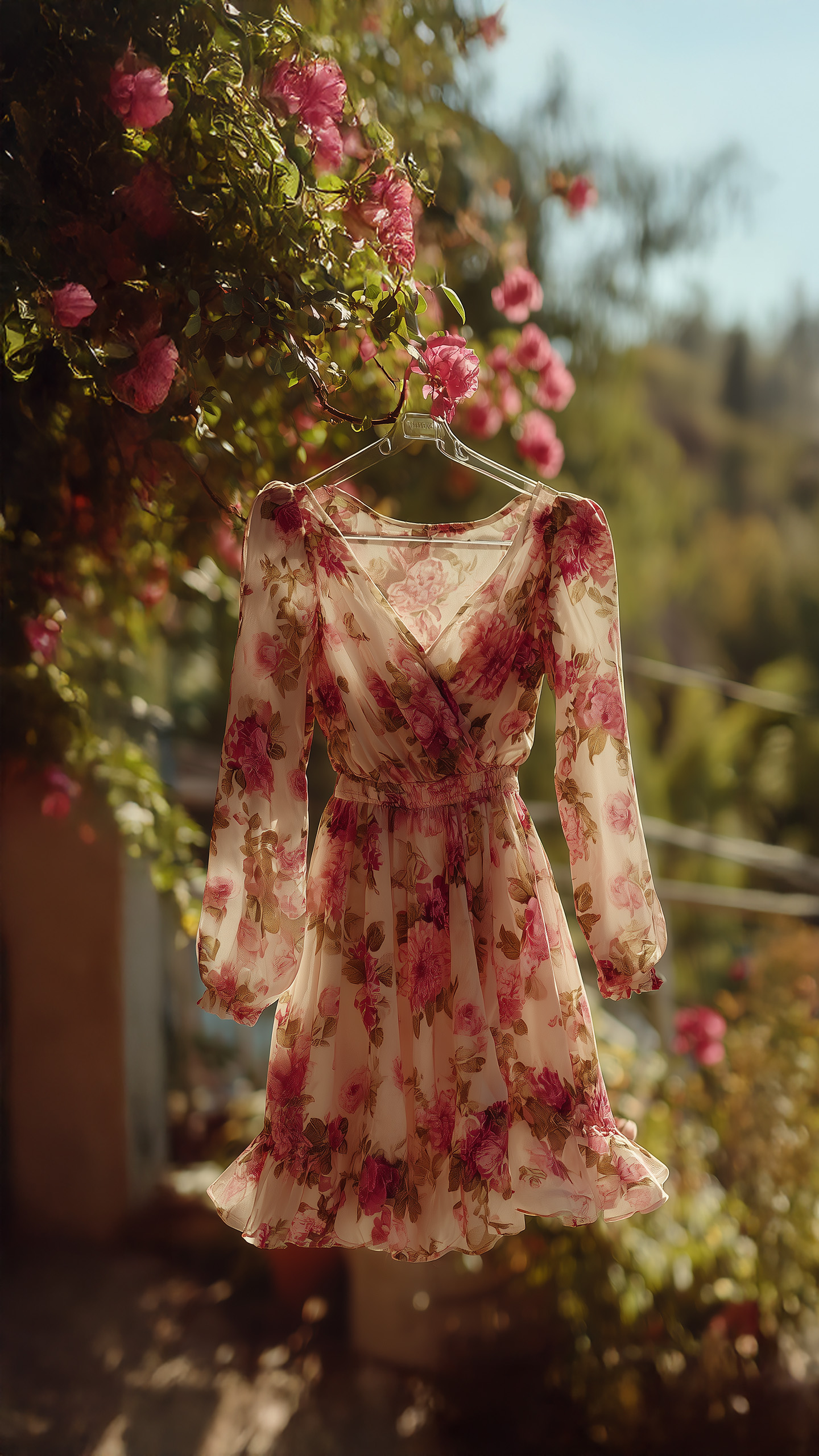 Red roses, loud florals – camera clash moment