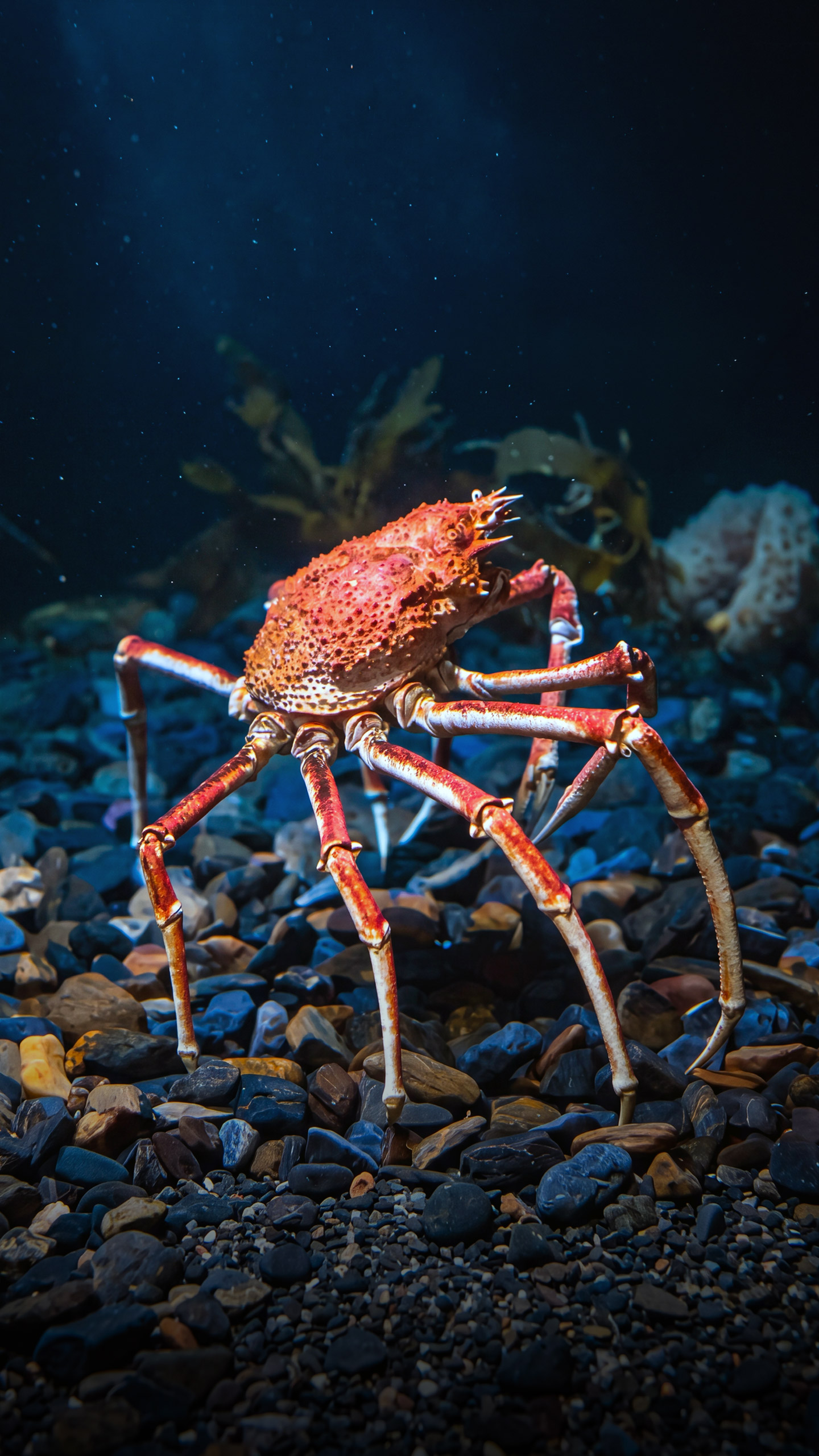 O enorme caranguejo-aranha-japonês que pode chegar ao tamanho de um carro e assusta banhistas durante sua rara migração