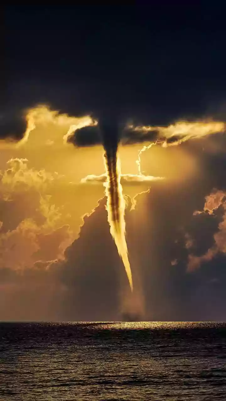 Rare Waterspout Observed Over Brahmaputra River in Assam