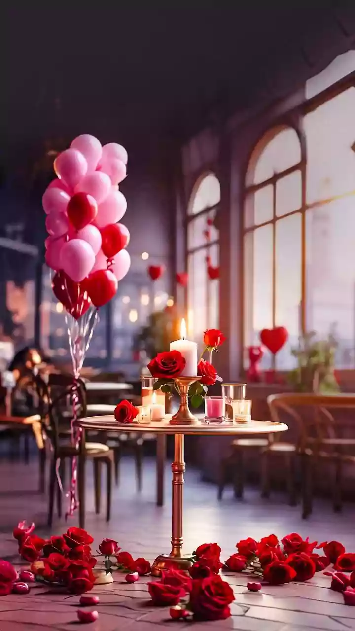 Simple tables create intimate date settings