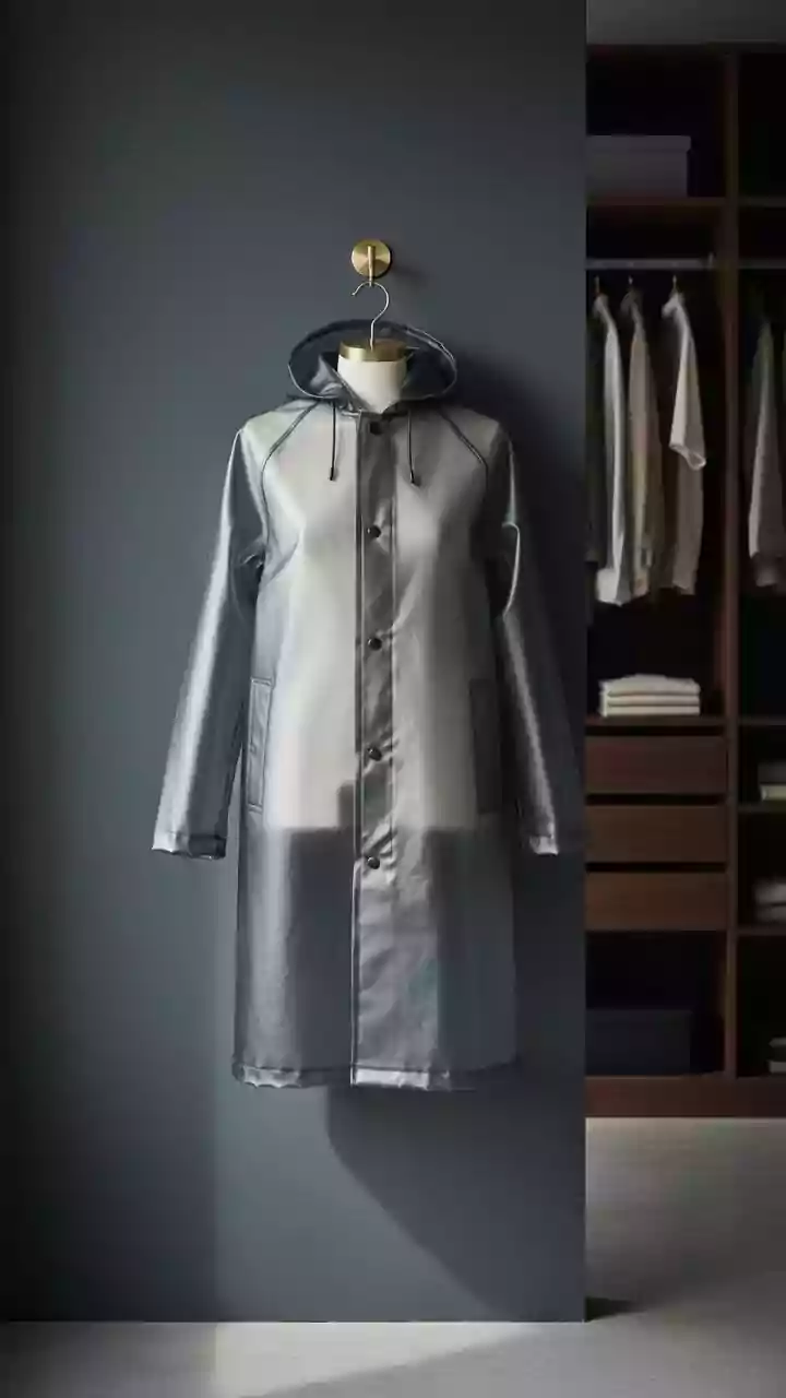 Beat the rain in style with vinyl raincoats
