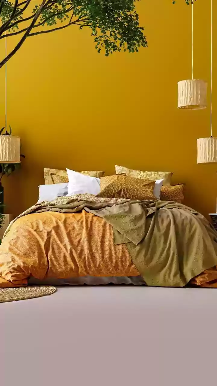 Style Small Rental Bedroom Spaces On A Budget With Tapestries Cushions And Lights