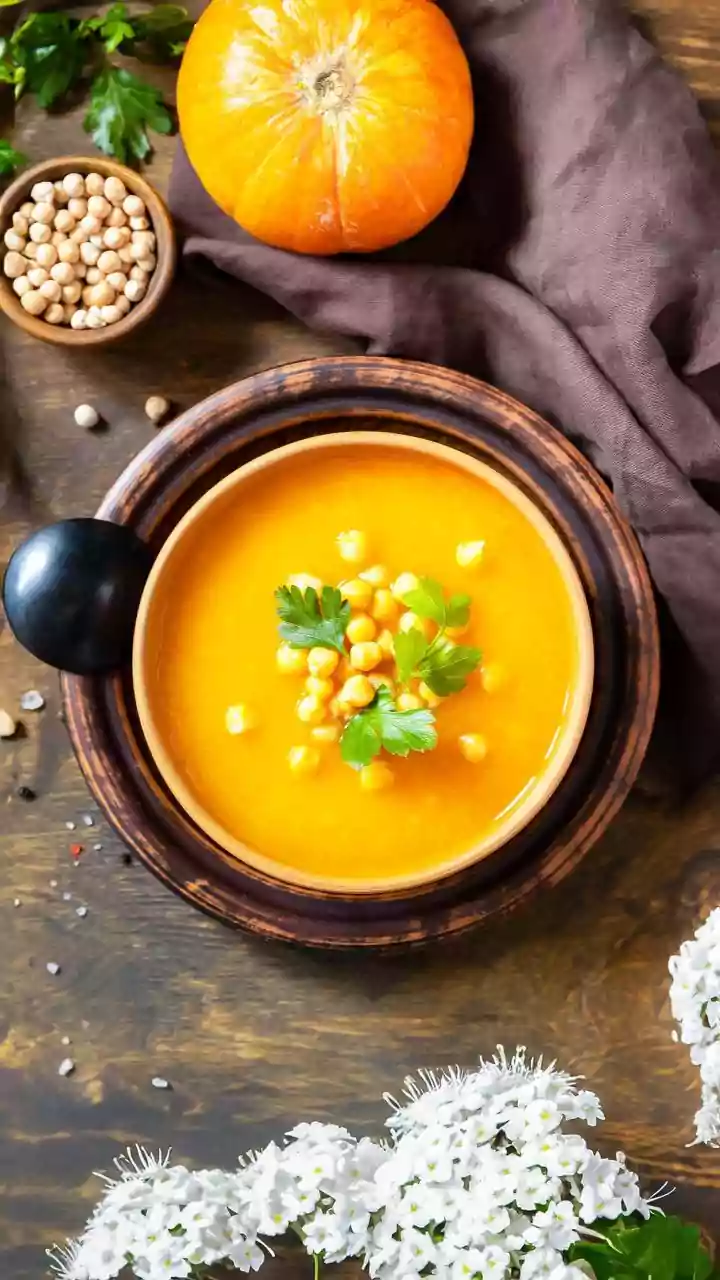 Pumpkin and chickpeas? Now, that's an interesting combo!