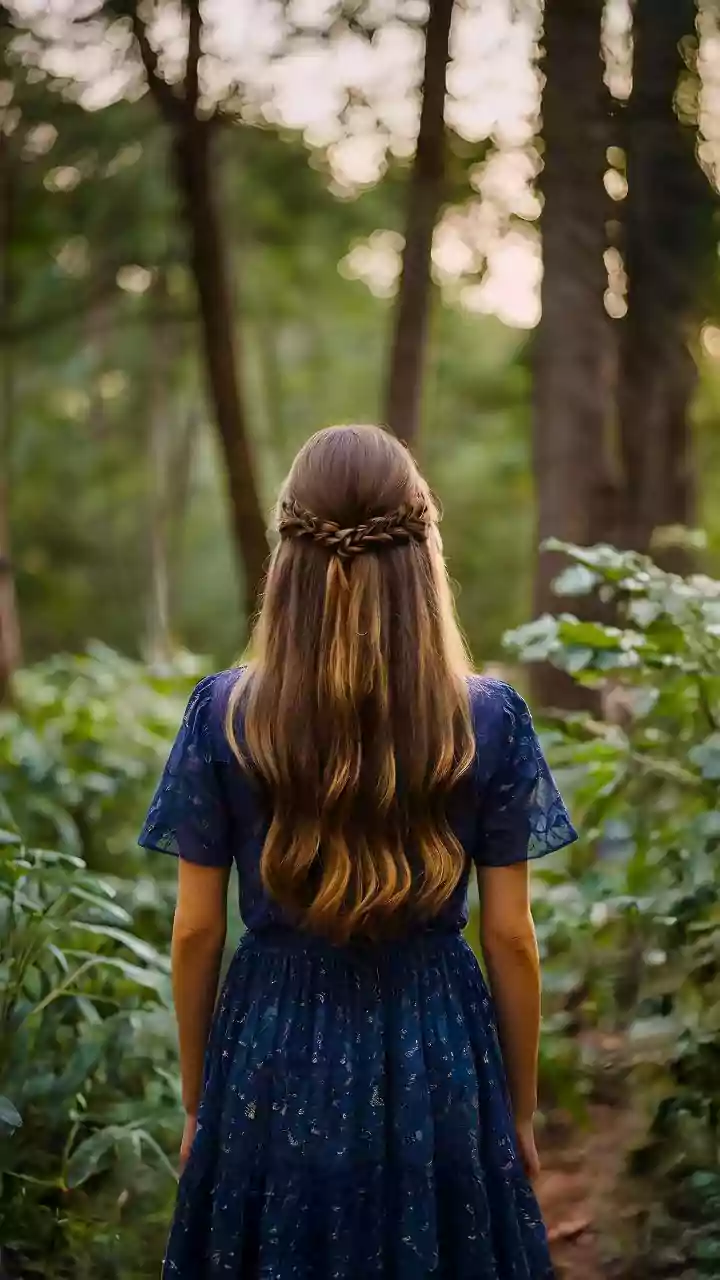Waterfall Braids Make Medium Hair Look Elegant