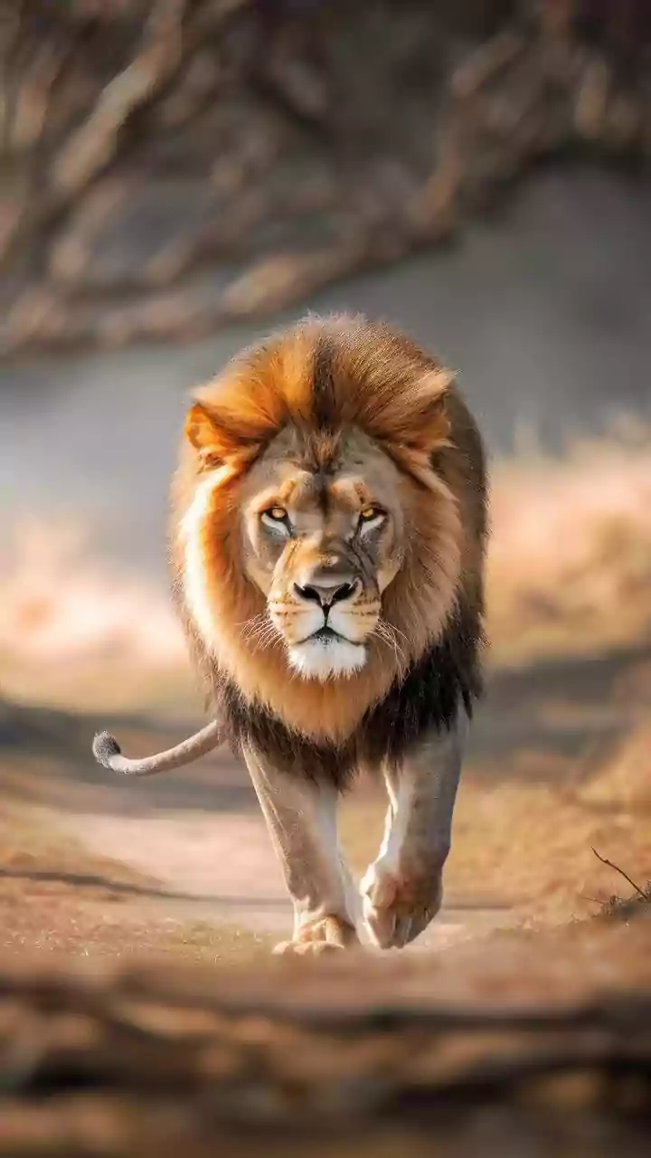 Gujarat: Lion Spotted Again At Jain Tirth Palitana Temple, Walks Calmly While Pilgrims Chant 'Jai Adinath'| VIDEO