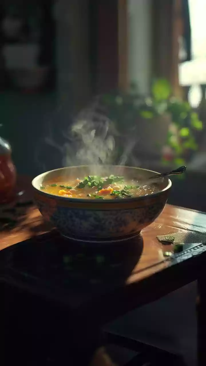 Drizzly evenings made cozy with hot soup as routine returns