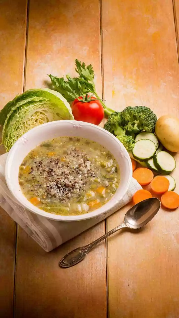 Sopa de legumes com frango e quinoa: uma receita nutritiva para aquecer o inverno