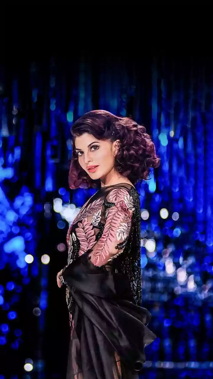 Jacqueline Fernandez Takes Over Dubai In ₹48,500 Saree-Inspired Purple Gown