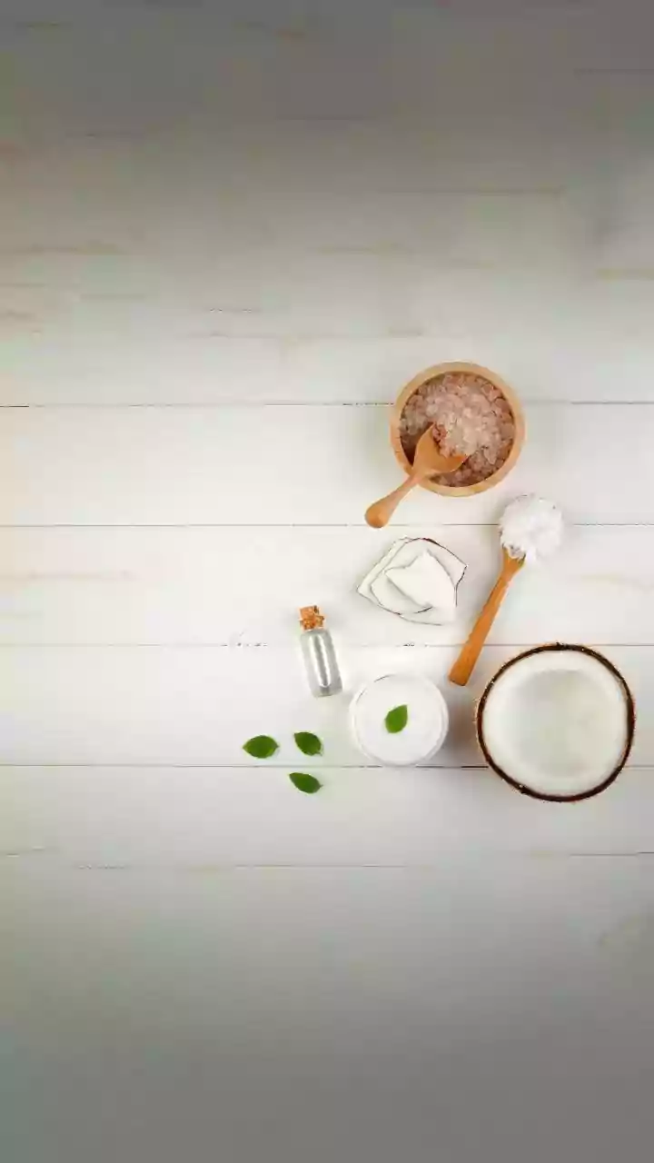 Mix coconut water rock salt and lemon to make refreshing natural sports drinks