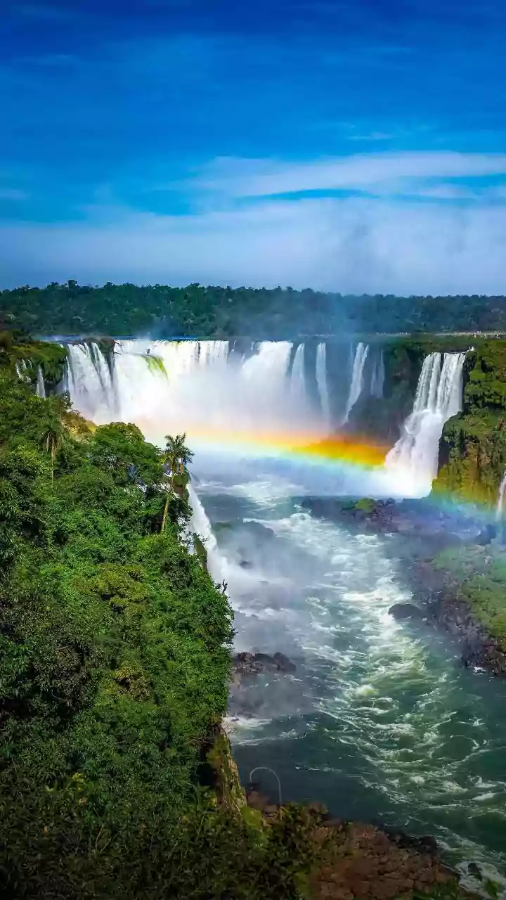 Novas imagens mostram turista pulando nas águas das Cataratas do Iguaçu.Vejavídeo