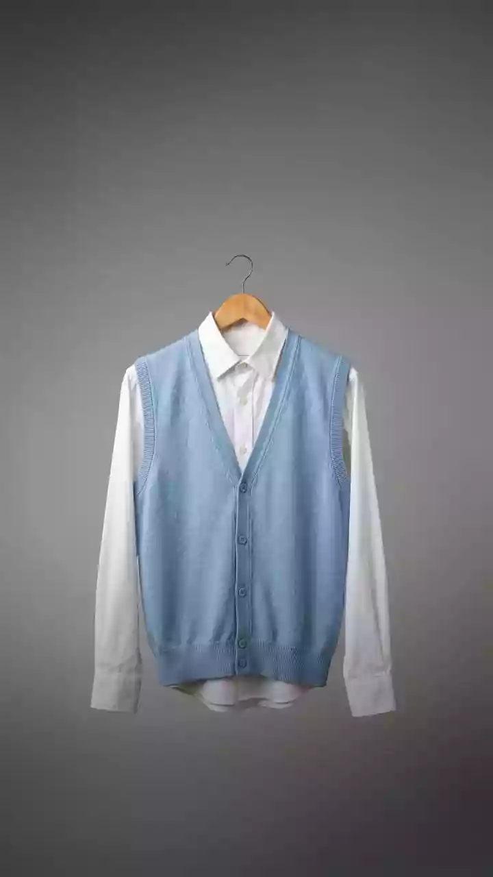 A terceira peça perfeita: 8 inspirações de colete de tricô e camisa no frio