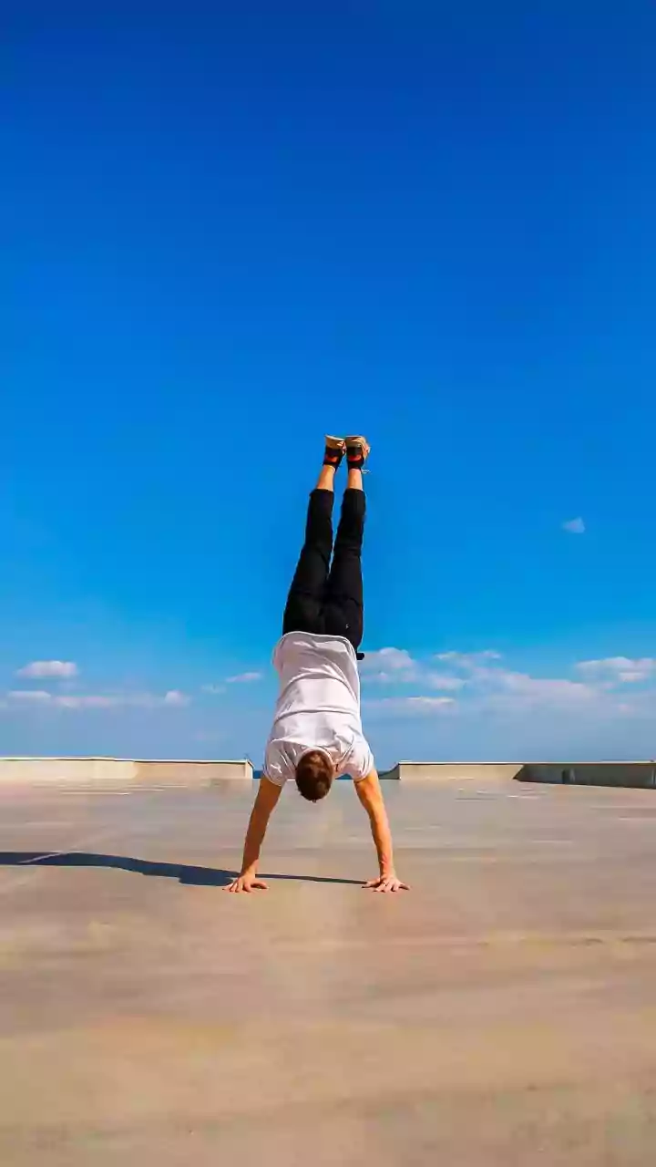 Handstands can do wonders for your mental focus