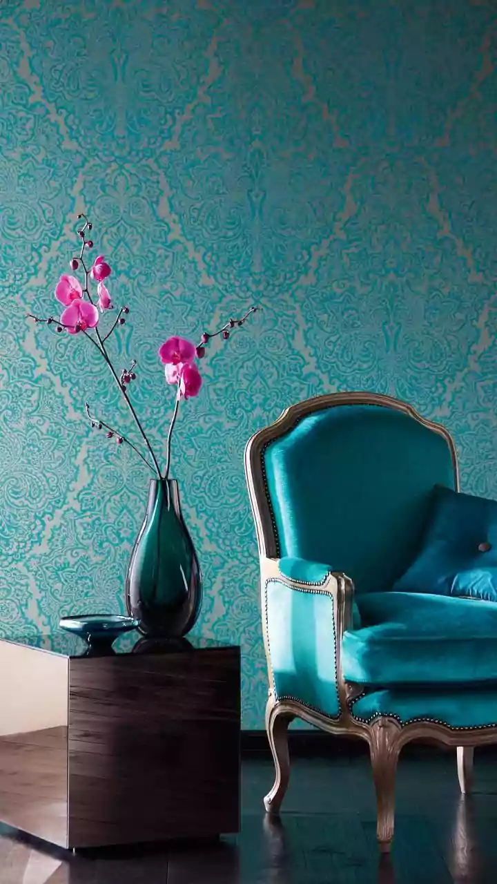 Adding Old-Style Motifs To Modern Rooms Can Bring Character To A Plain Accent Wall