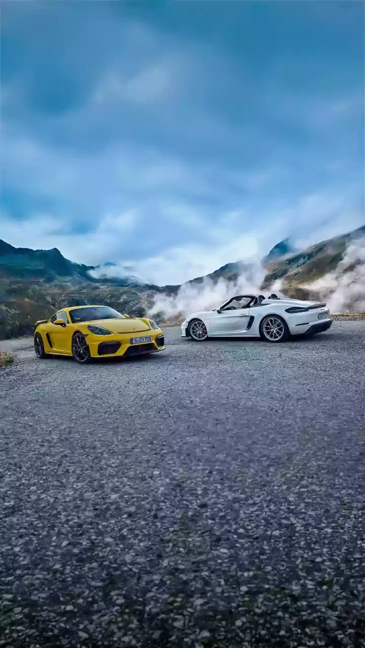 Mid-Engined Marvel: Porsche 718 Cayman GTS Roars Through Hampi's Historic Charm