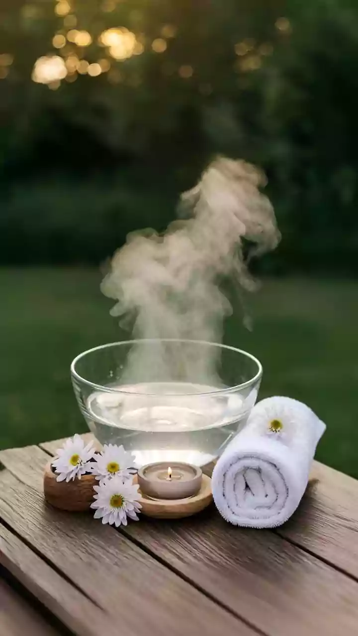 Reset high anxiety levels fast using cold water facial immersion and cool water