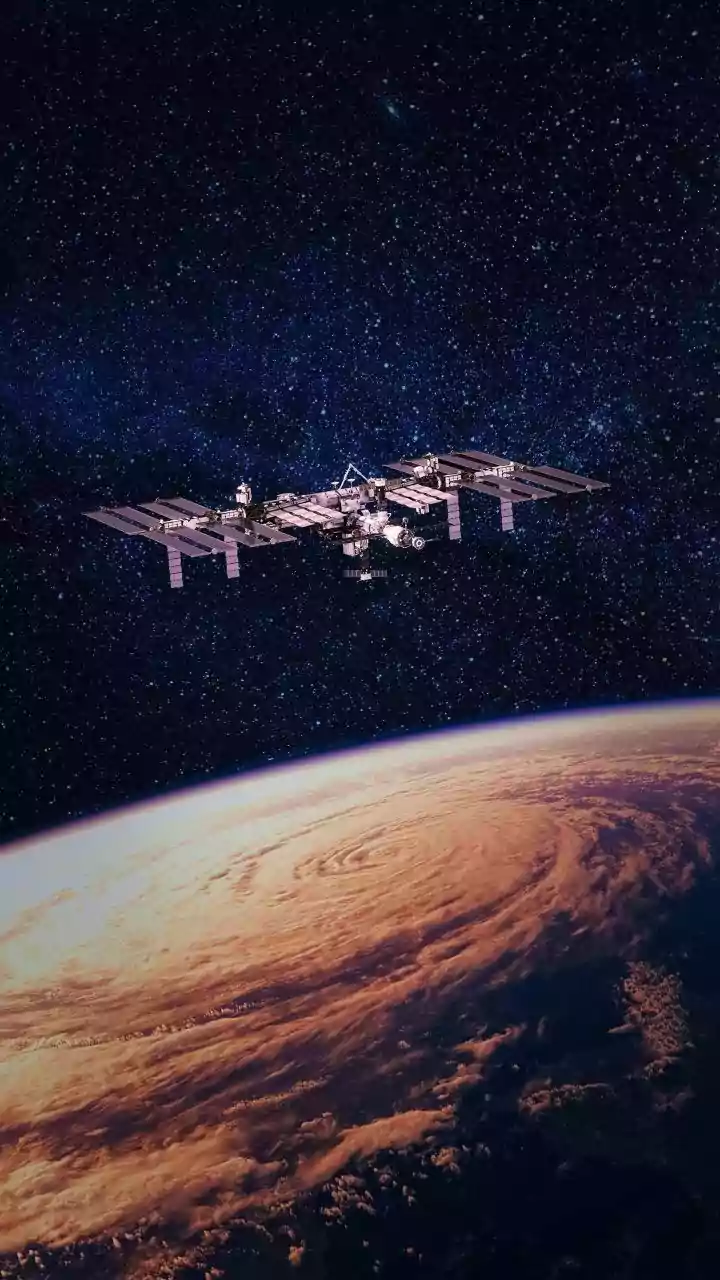 NASA shows ISS photo of Earth's horizon glowing orange