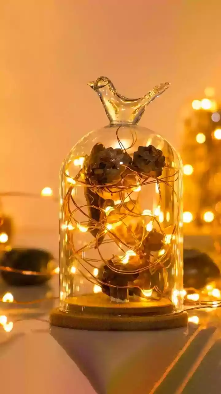 Sustainable Home Decor Shift Swaps Disposable Plastic Lights For LED Copper Strings