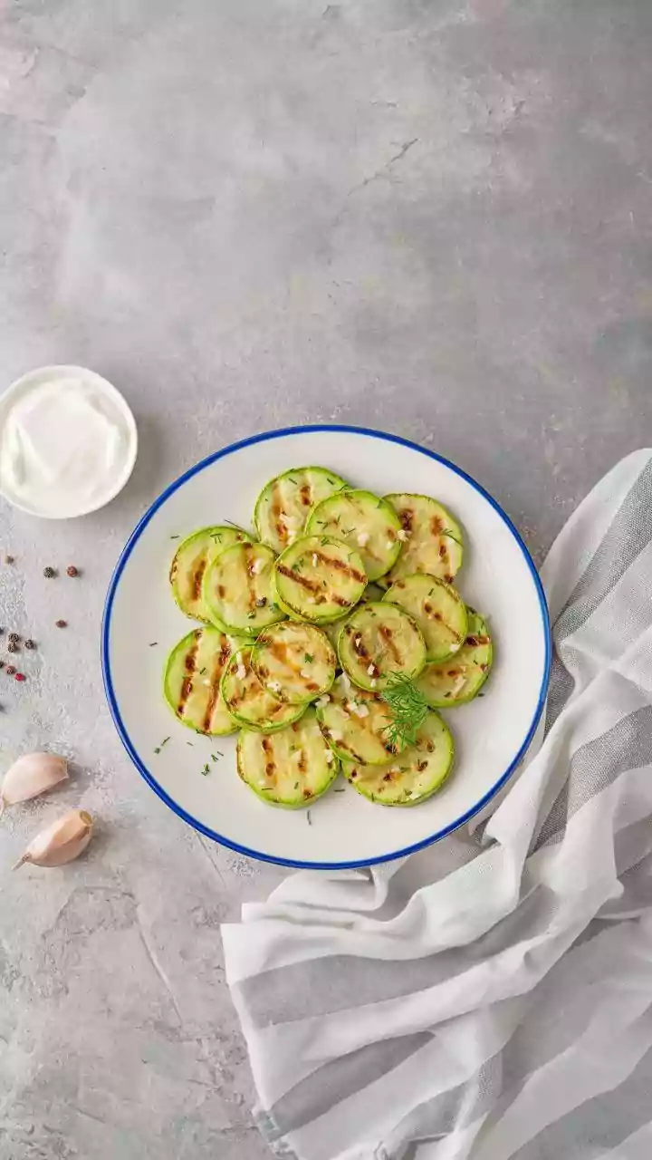 These dips perfectly complement baked zucchini slices
