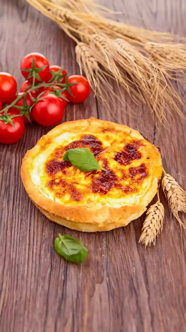 Quiche de tomate com manjericão e sem farinha de trigo