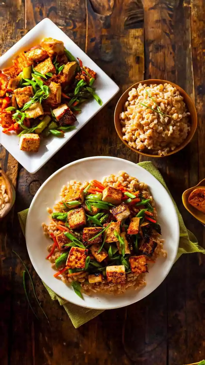 How To Create Nutrient-Dense Plant Protein Meals Combining Cooked Lentils Tofu And Crunchy Seeds
