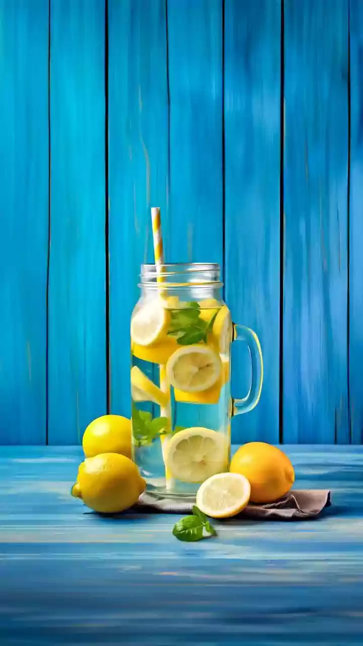 Coconut water rock salt and lemon make refreshing electrolyte rich sports drinks