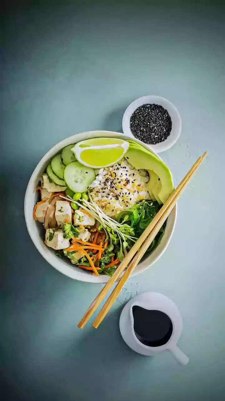 Non-Salad Lunch Options Include Sandwiches Wraps and Rice Bowls