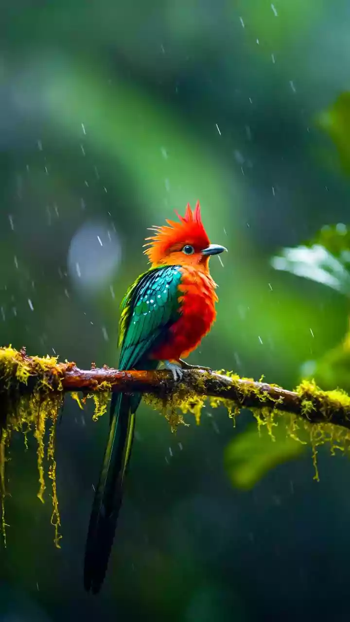 Birds And Trees Bring Softness To Rain Feeds