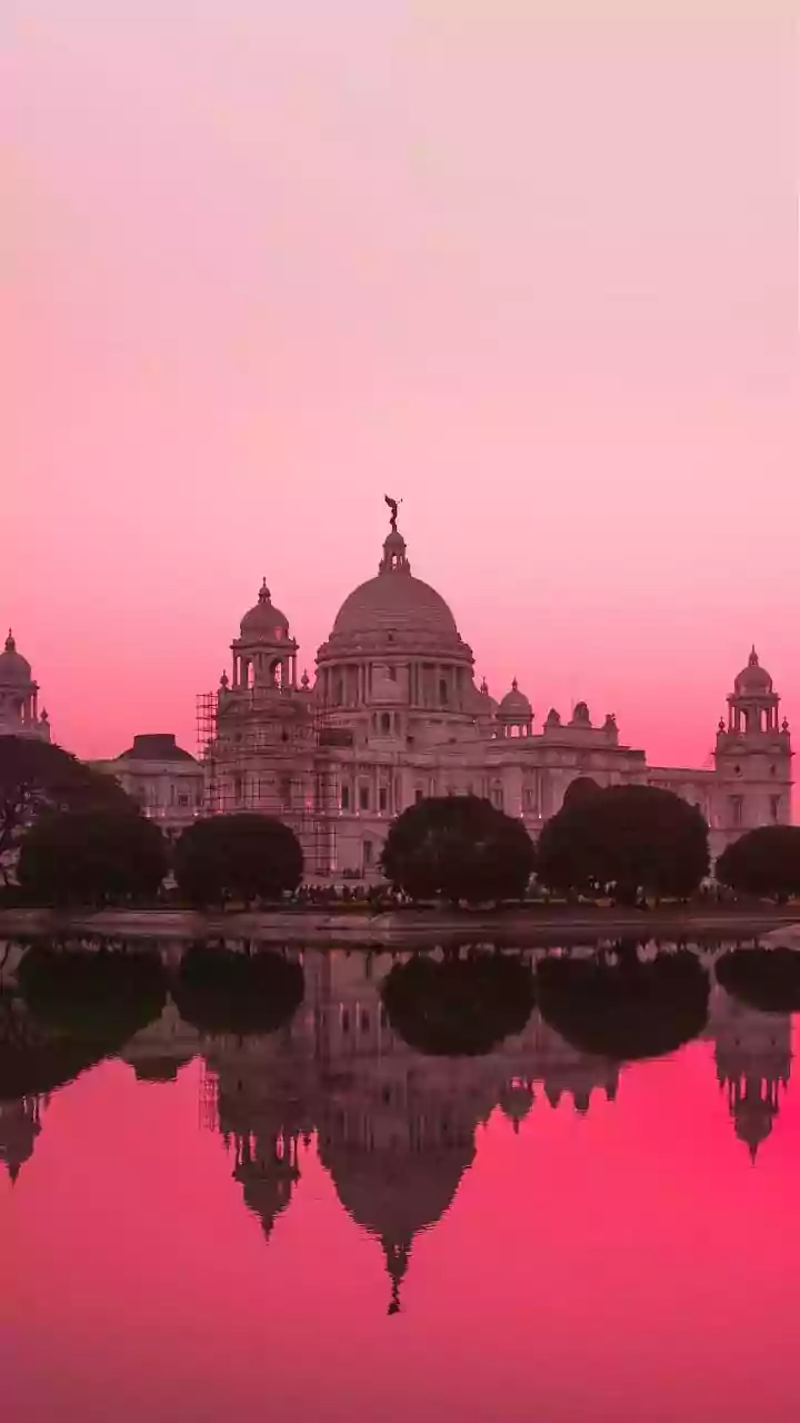 Bengal's Iconic Buildings Light Up in Saffron to Celebrate New BJP Government