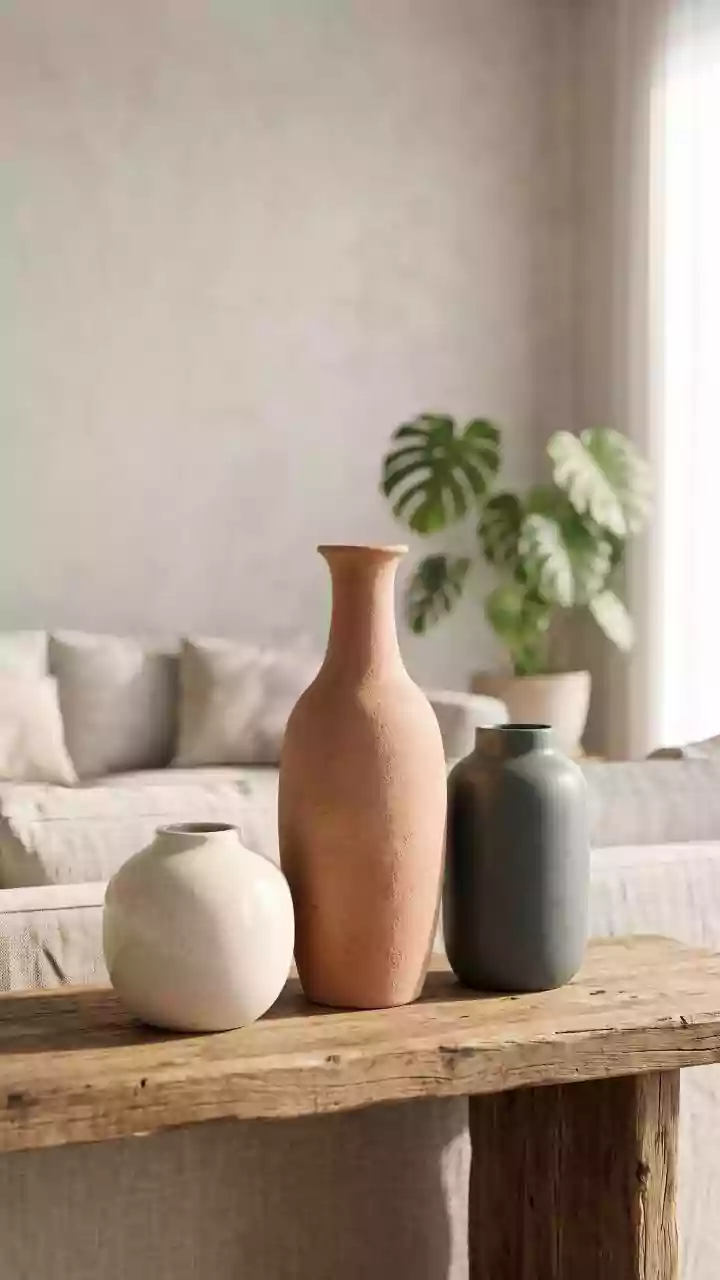 Love boho decor? Bring in these vintage vases
