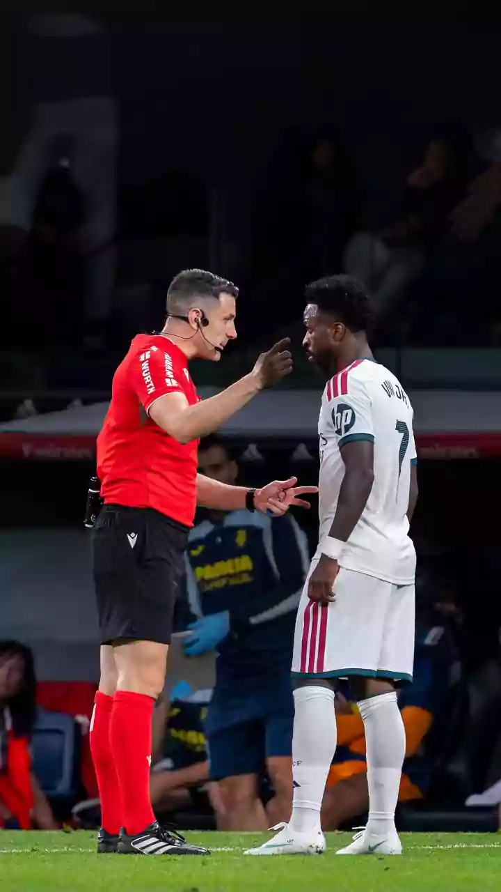 Vinicius junior faces potential El Clásico ban after Villarreal red card, apologises to Real Madrid fans