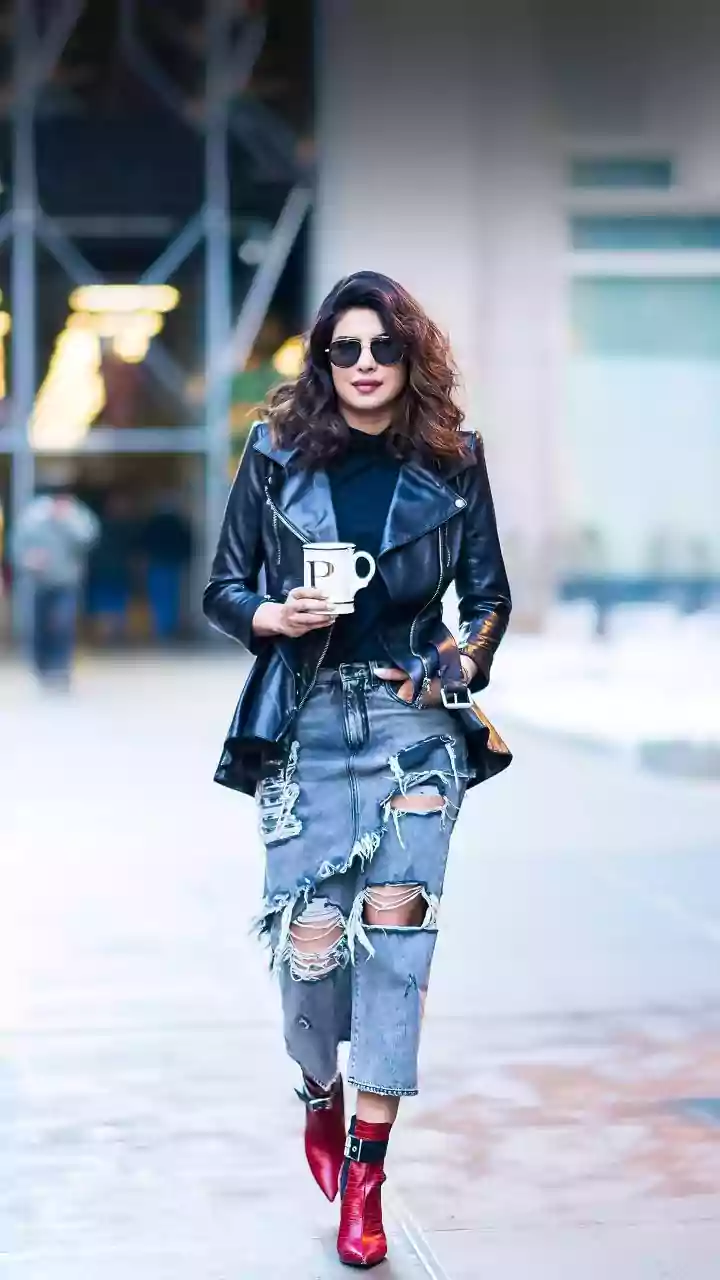 Off The Stage, Still Iconic: Priyanka Chopra’s Leather-And-Denim Moment