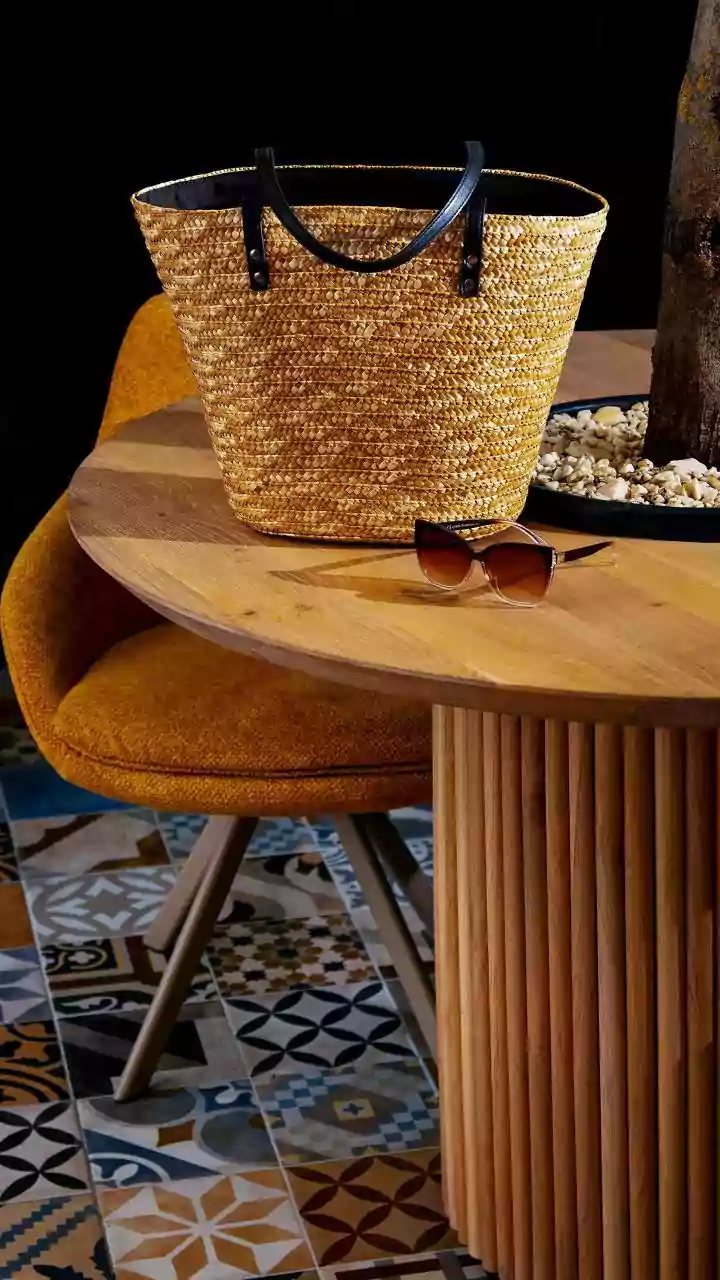 How To Combine Woven Baskets Of Different Textures To Create Balanced Room Decor