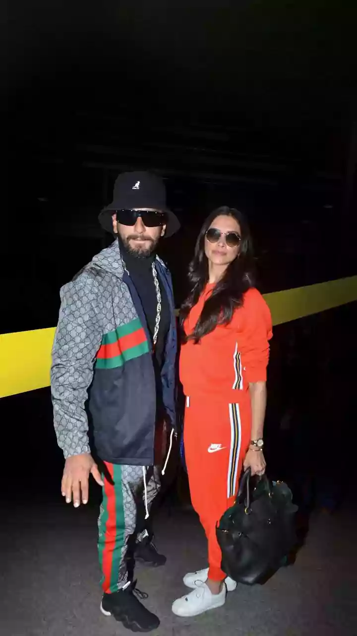 Ranveer Singh And Deepika Padukone Walk Hand In Hand As They Get Papped At Airport
