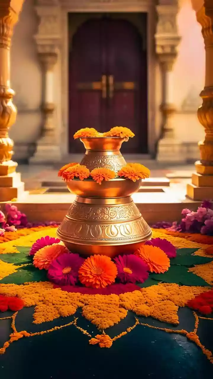 Save The Planet With Beautiful Temple Flower Zero-Waste Rangolis