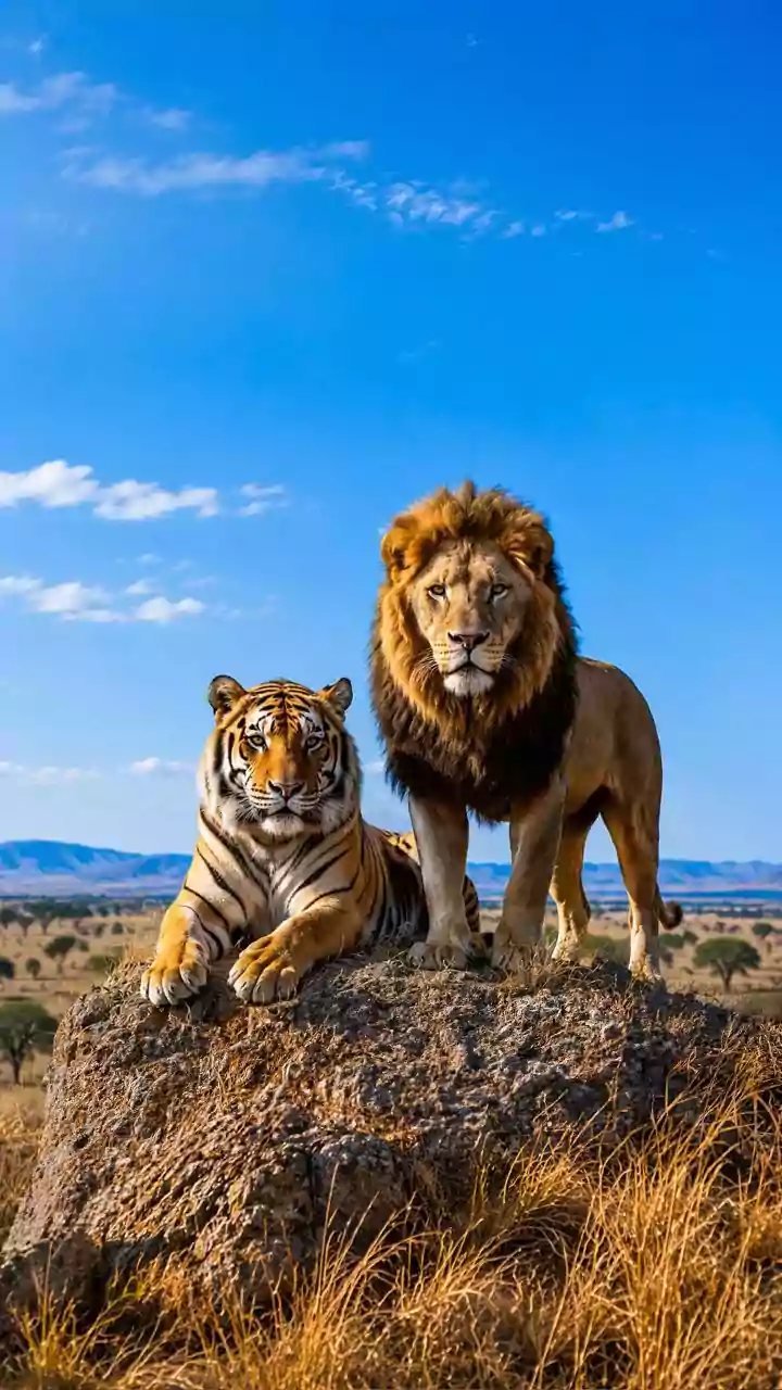 Only India Has Wild Lions And Tigers Together