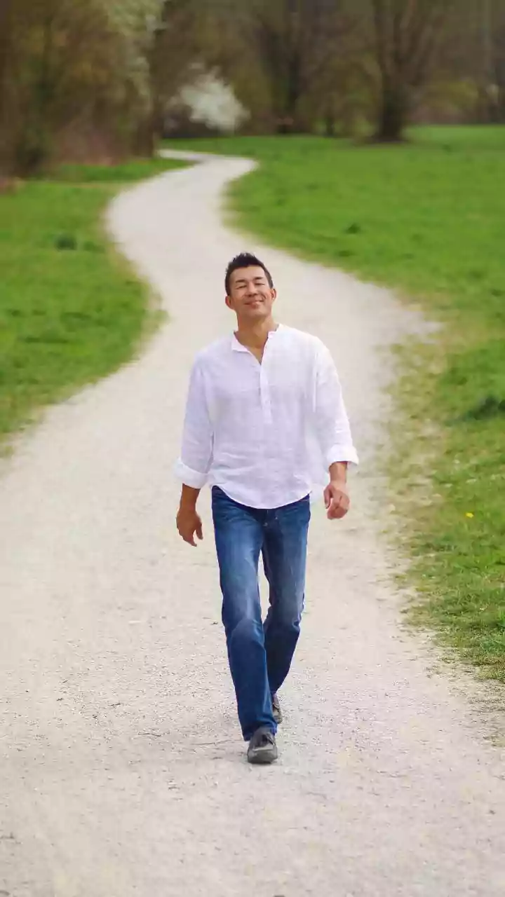 Ten minute gentle walks after eating lower post meal glucose spikes and boost energy