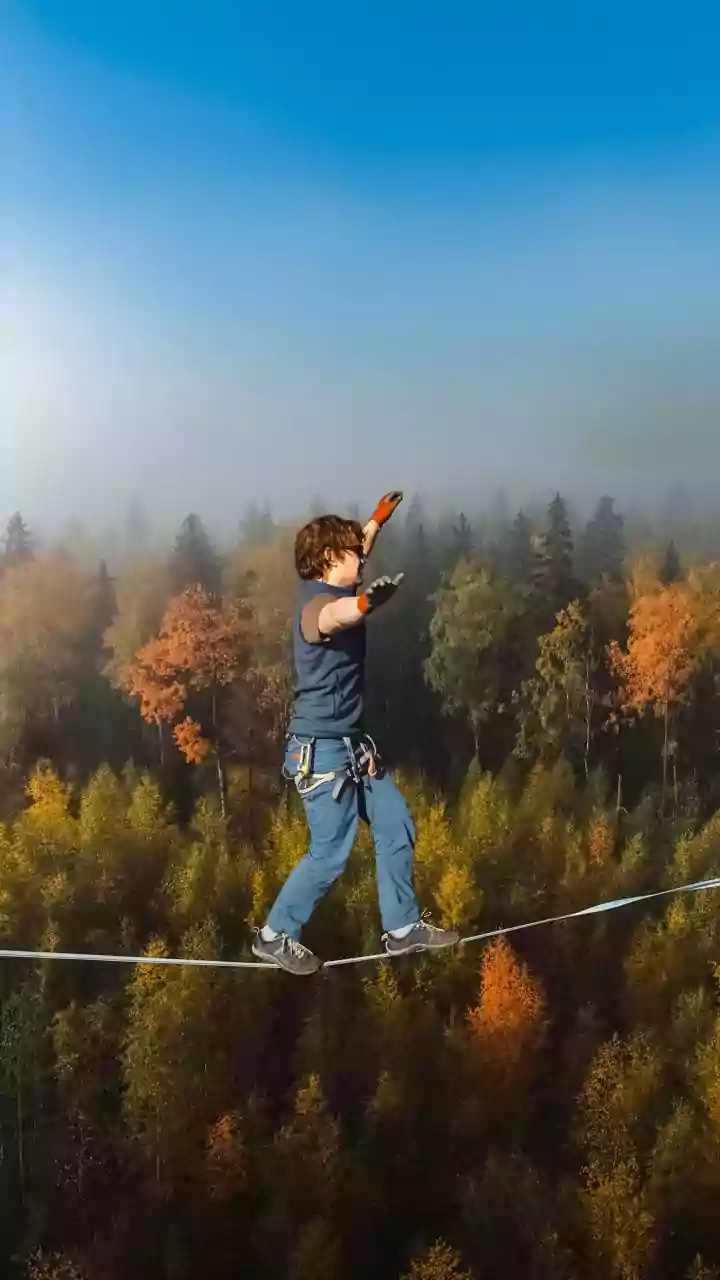 Slacklining Makes Coordination Feel Like A Challenge