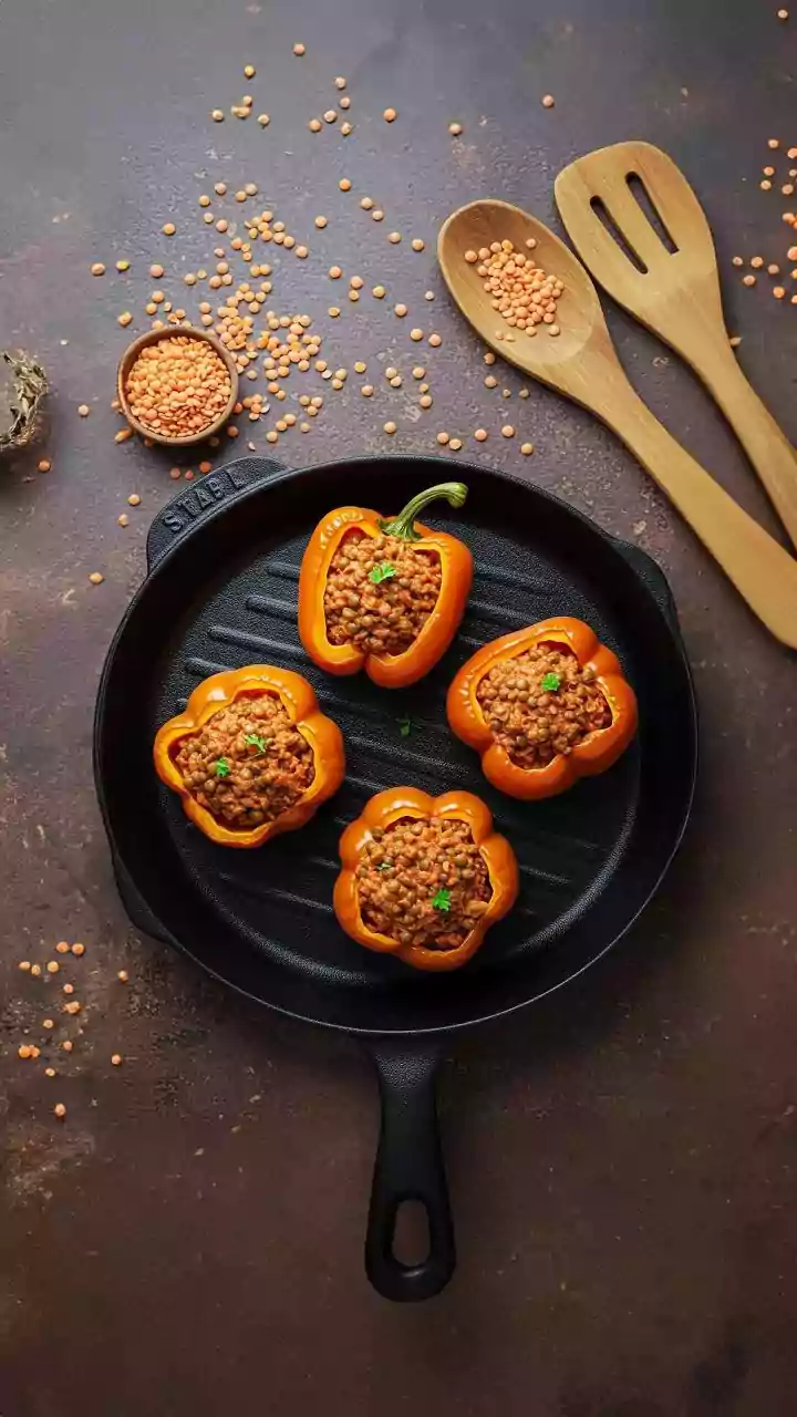 Stuffed Bell Peppers Get A Modern Air Fryer Twist