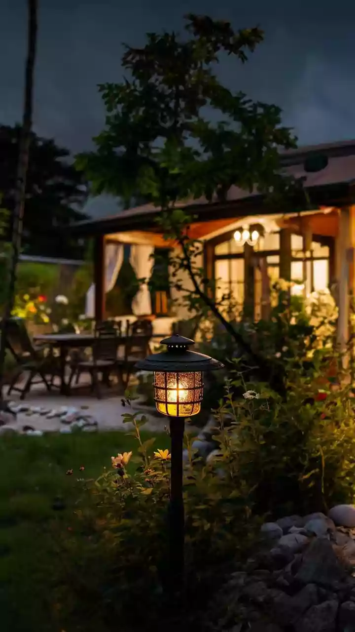 How To Create Beautiful Festive Balcony Ambiance Using Brass Oil Lamps and Solar Lights