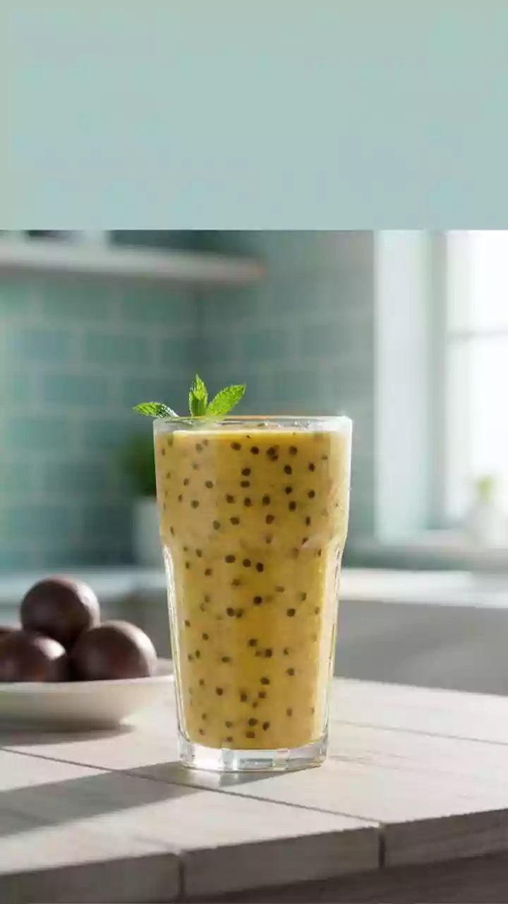 Make this passion fruit smoothie for a quick boost