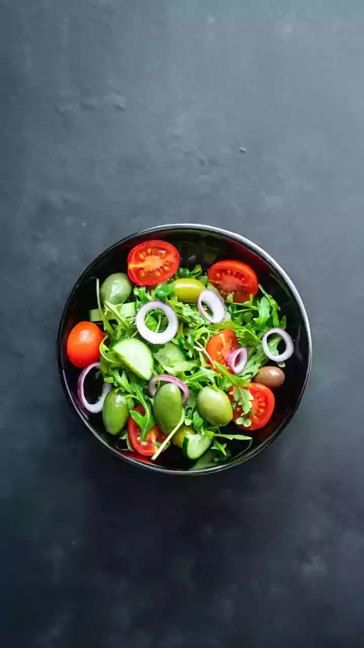 Improve Digestive Health Naturally Daily Salad Bowls Of Fresh Cucumber Beetroot Sprouts