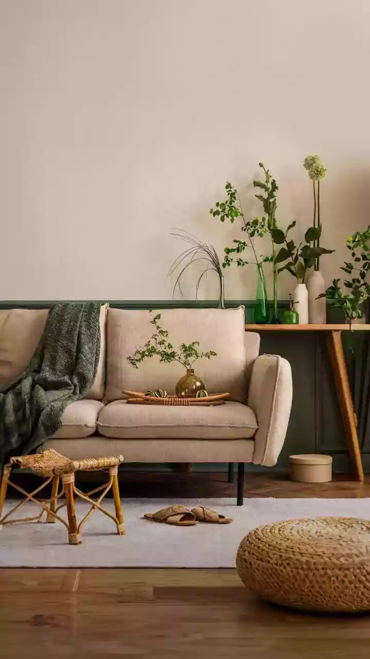 Natural Wood, Stone And Fabric Are Finding A Bigger Role In Indian Living Rooms