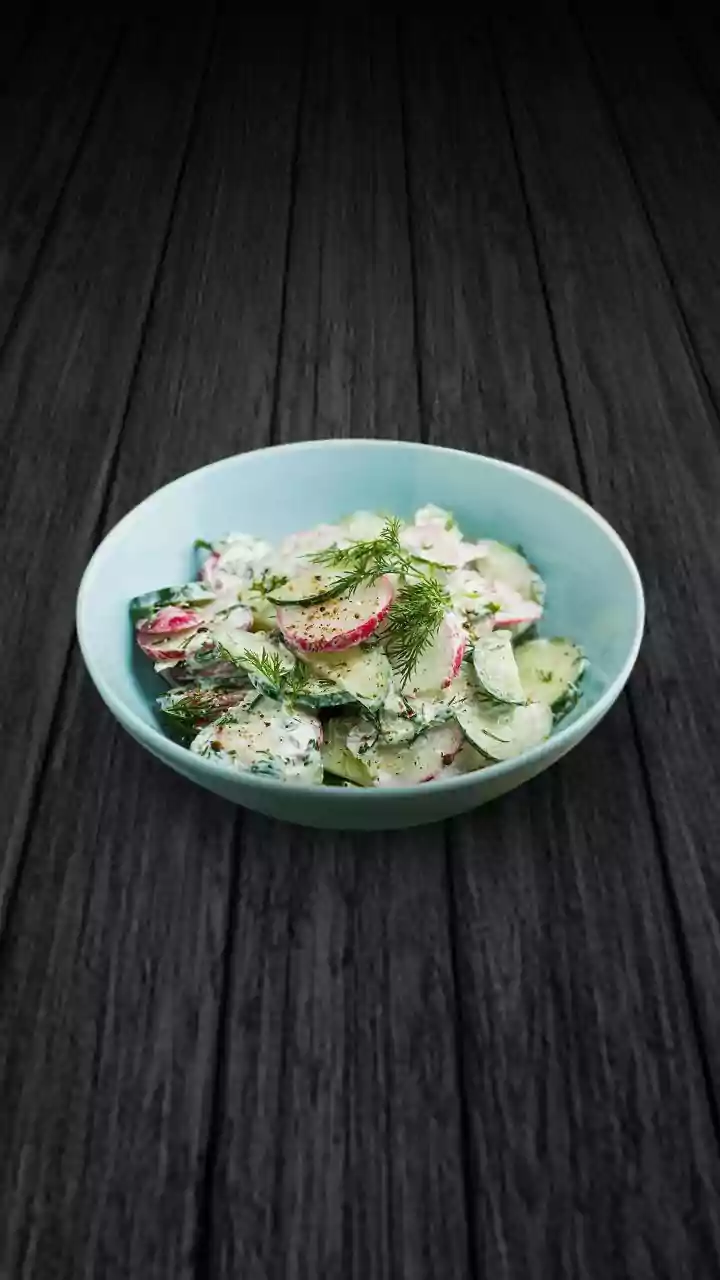 Whip Up Quick Indian Salad Bowls Cucumber Roasted Chana Peanuts And Creamy Mint Mayo