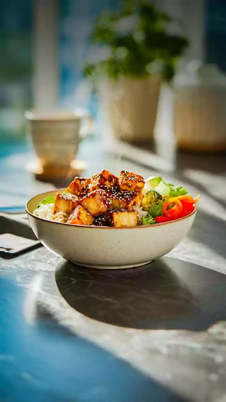 Crisping tofu separately helps preserve texture Is The Strongest Supporting Angle For Gochujang gives tofu rice bowls fermented heat and sweetness