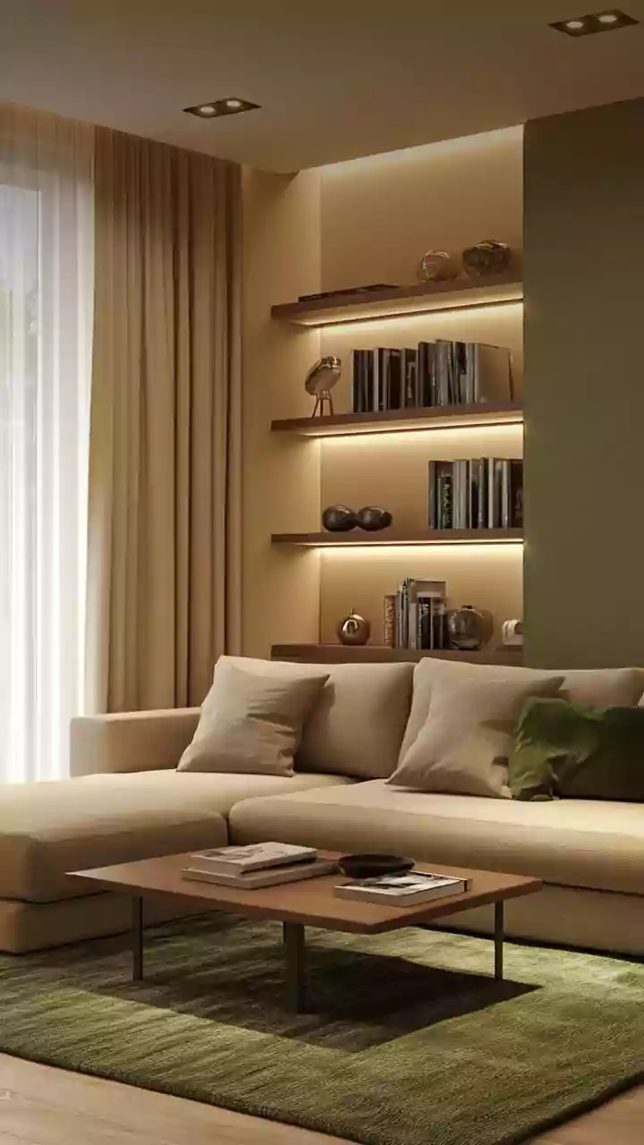 Stark White Apartments Replaced By Cozy Earthy Toned Living Spaces