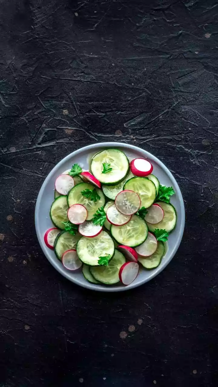 Boost Daily Digestion Easily Daily Salad Bowls Of Fresh Cucumber Beetroot Sprouts
