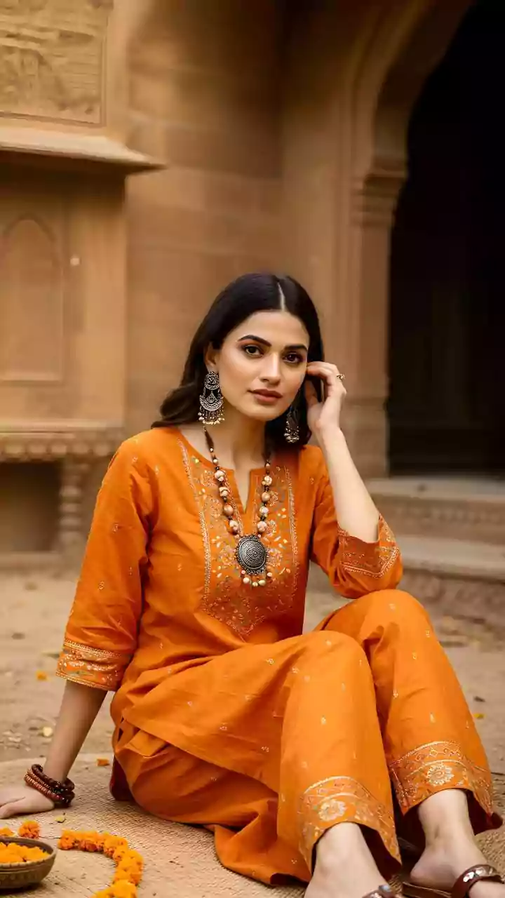 Stay Cozy: Chic Woolen Kurta Palazzo Sets